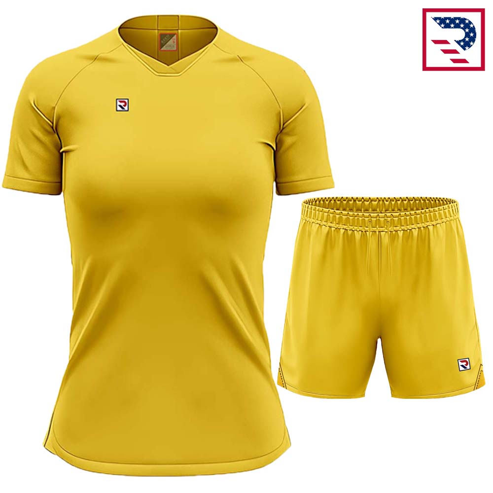 Women’s Soccer Uniform – Yellow - RAJCO USA INC.